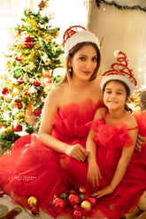 Red frills for mommy